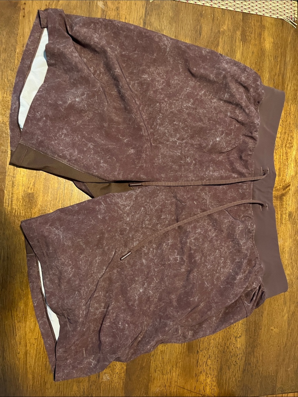 lululemon THE short . mens Washed brown 7 in with no liner